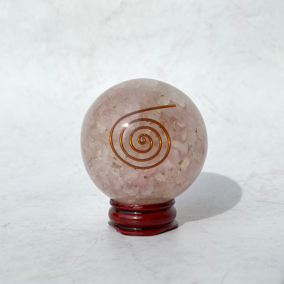 Orgonite Sphere - Rose Quartz — Aus Crystals