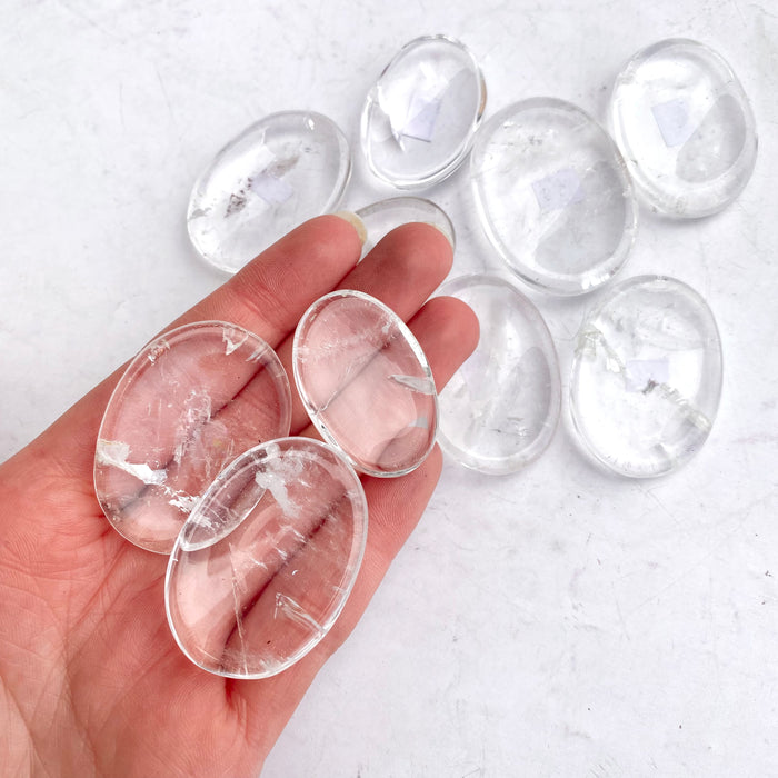 Clear Quartz Worry Stone 1pc — Aus Crystals