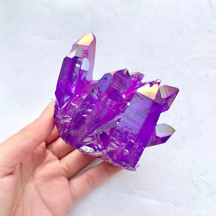 Purple Aura Quartz Cluster AQC95 — Aus Crystals