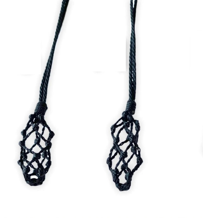 Crystal net necklace discount