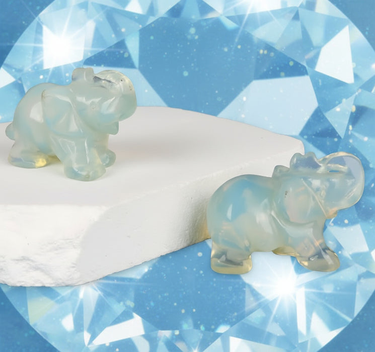 Opalite Elephant 1pc