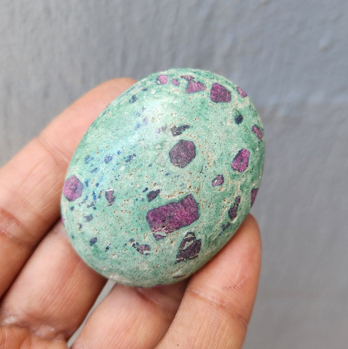 Ruby Fuchsite Palm Stone RFP01