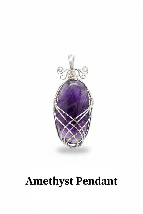Wired Crystal Pendants 1pc