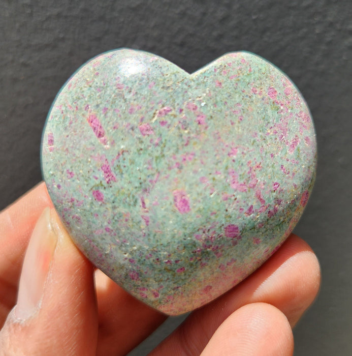 Ruby Fuchsite Heart RFH02