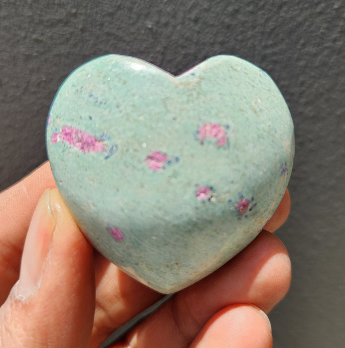 Ruby Fuchsite Heart RFH01