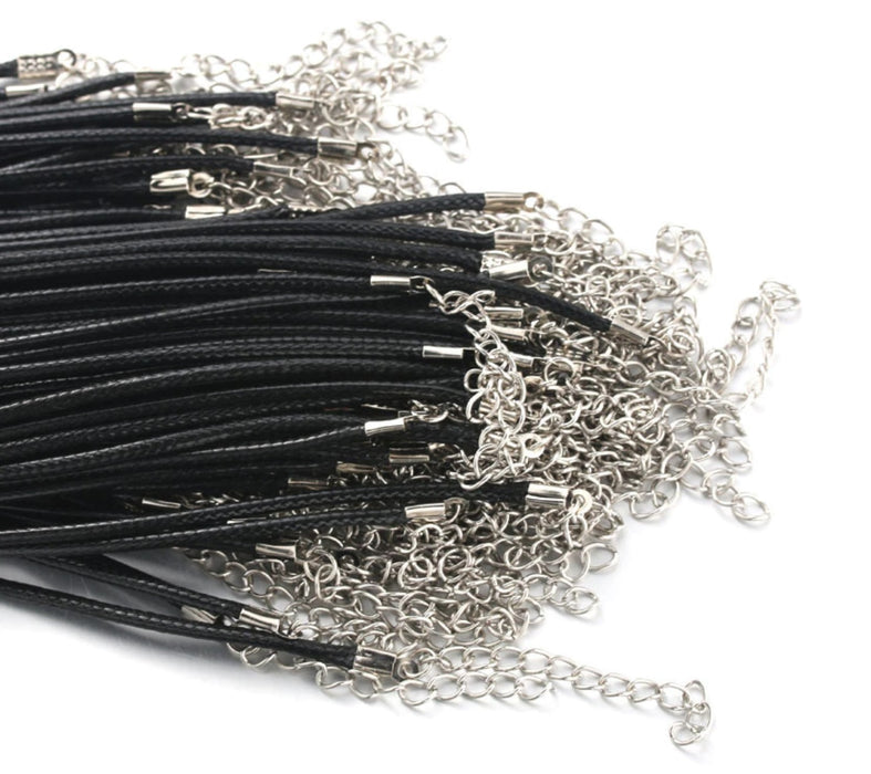Black thread Necklace 65cm