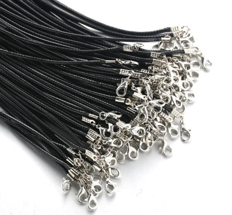 Black thread Necklace 65cm