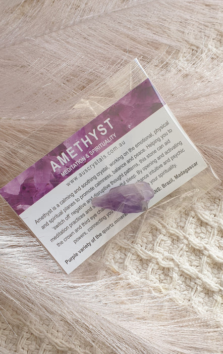 Chevron Amethyst Freeform Tumbled Small BOGO