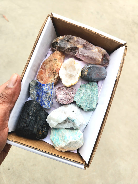 Mix Crystals Box - Raw 10pc