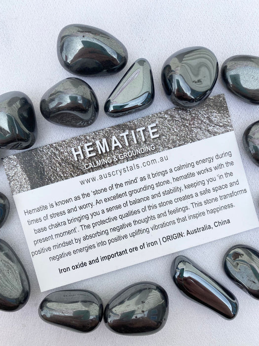 Hematite Info Card 25pc pack