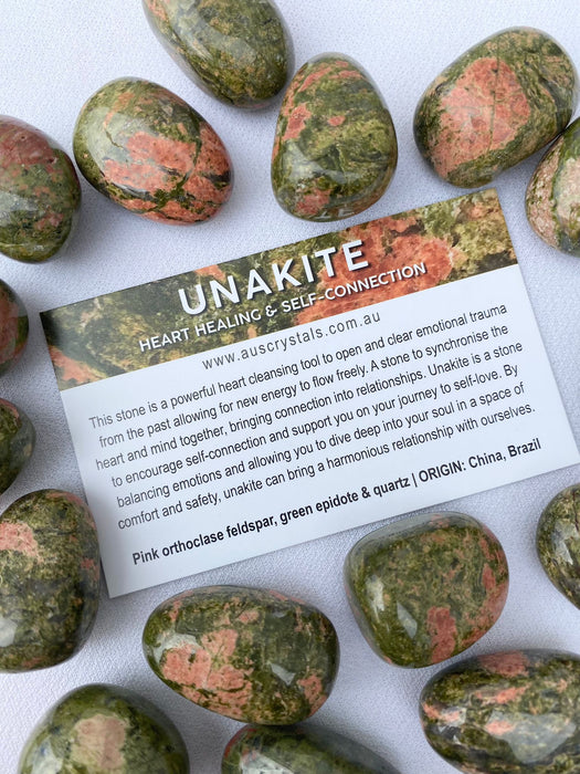 Unakite Info Card 25pc pack