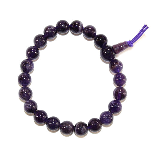 Amethyst Power Bead Bracelet 8mm