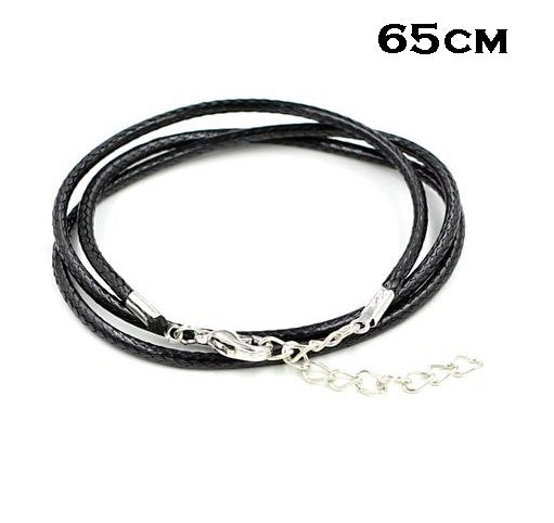 Black thread Necklace 65cm