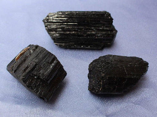 Black Tourmaline Natural 3pc