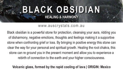 Black Obsidian Info Card 25pc pack