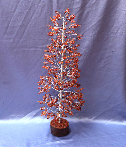 Carnelian Tree - Large Silver