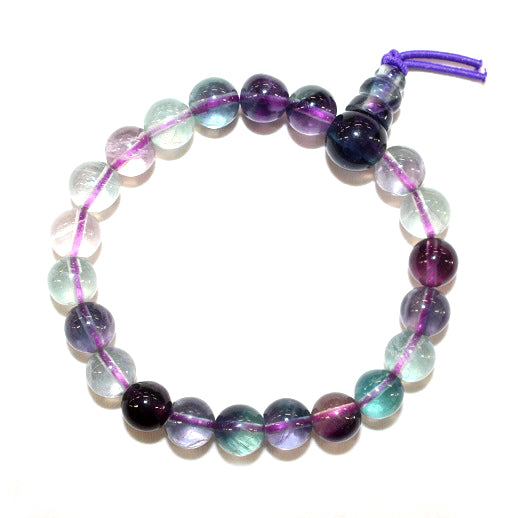 Fluorite Power Bead Bracelet 8mm