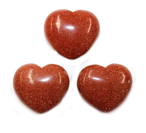 Goldstone Heart 1pc