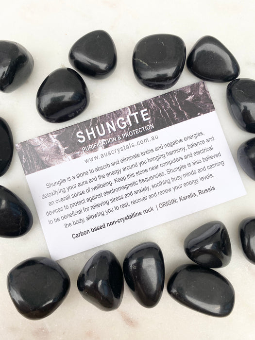 Shungite Info Card 25pc pack