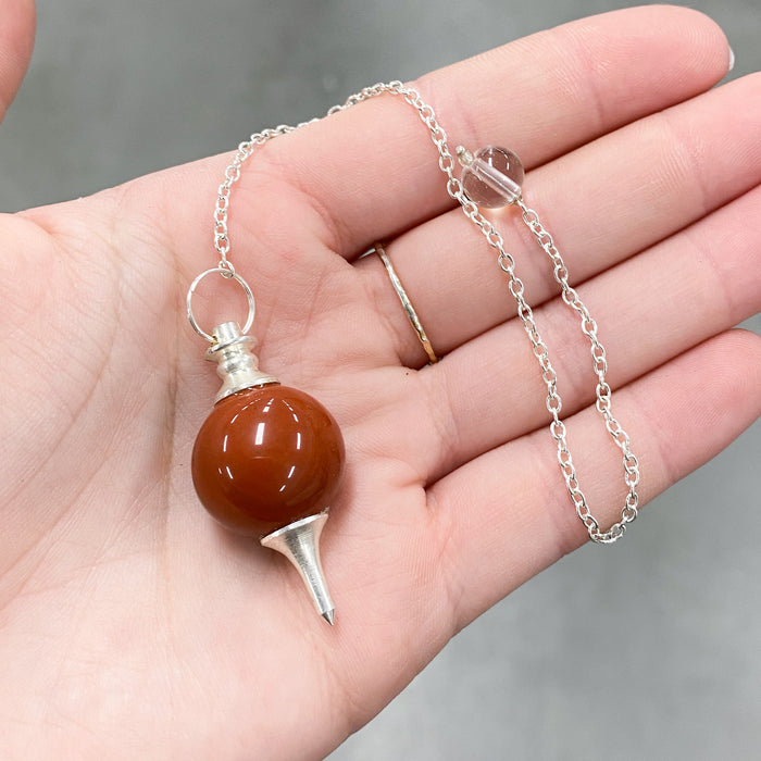 Red Jasper Ball Pendulum