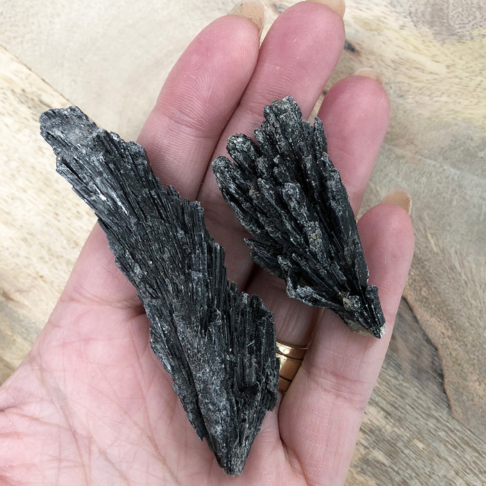 Black Kyanite Rough 5pc pack