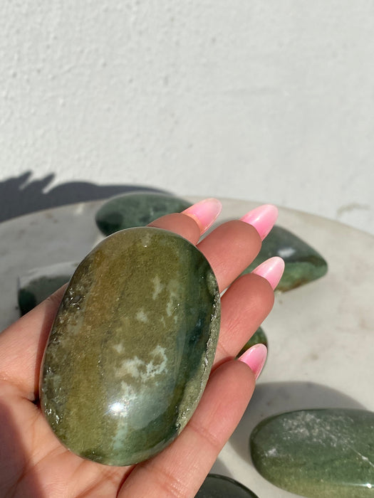 Moss Agate Palmstone BOGO - Buy One Get One Free