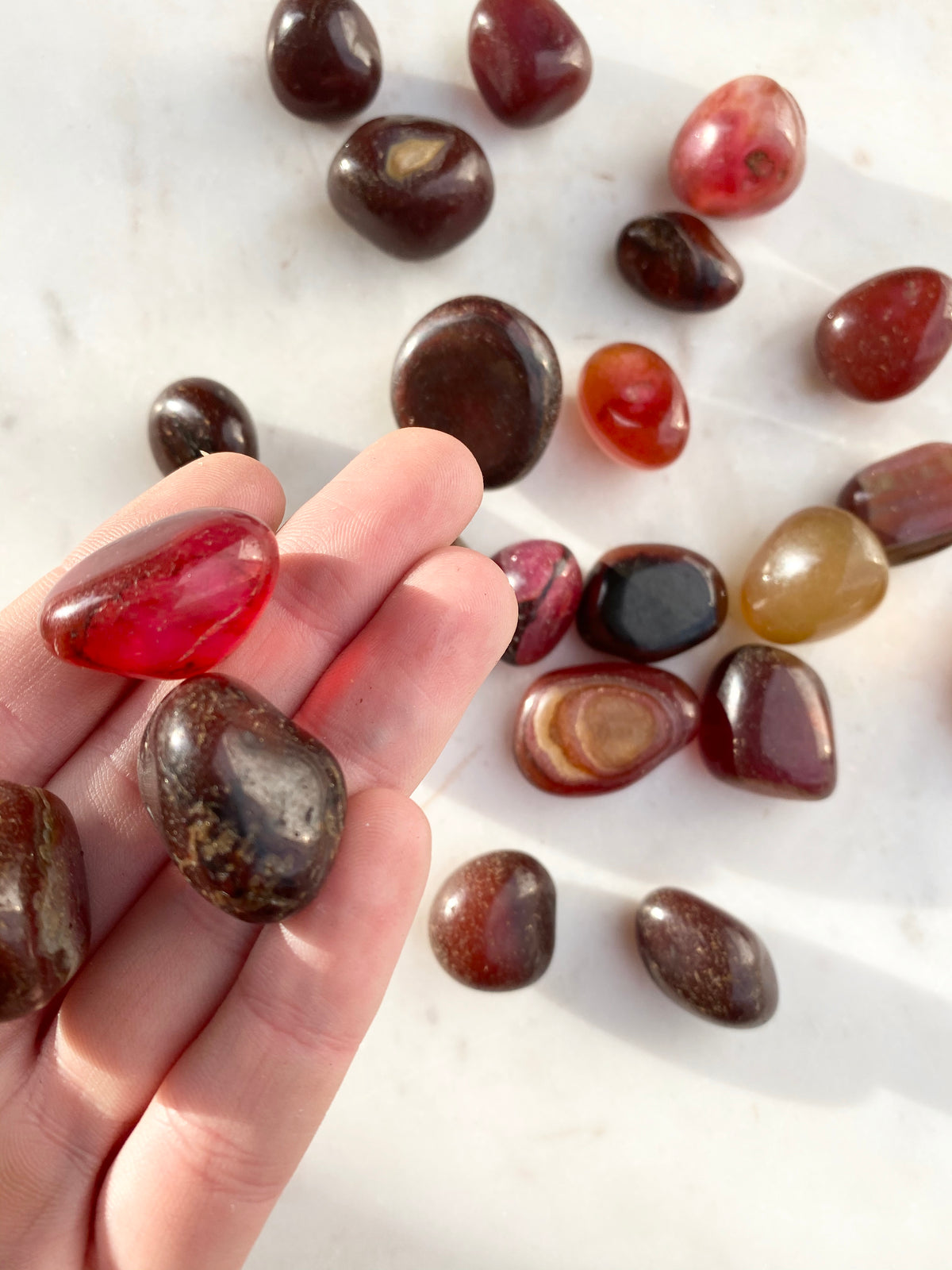 Brownish red gemstone deals