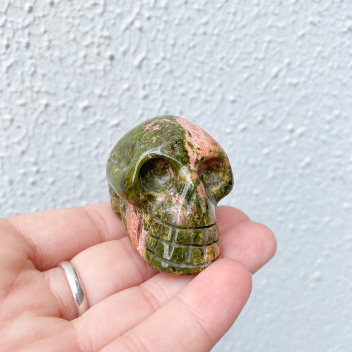 Unakite Skull 1pc