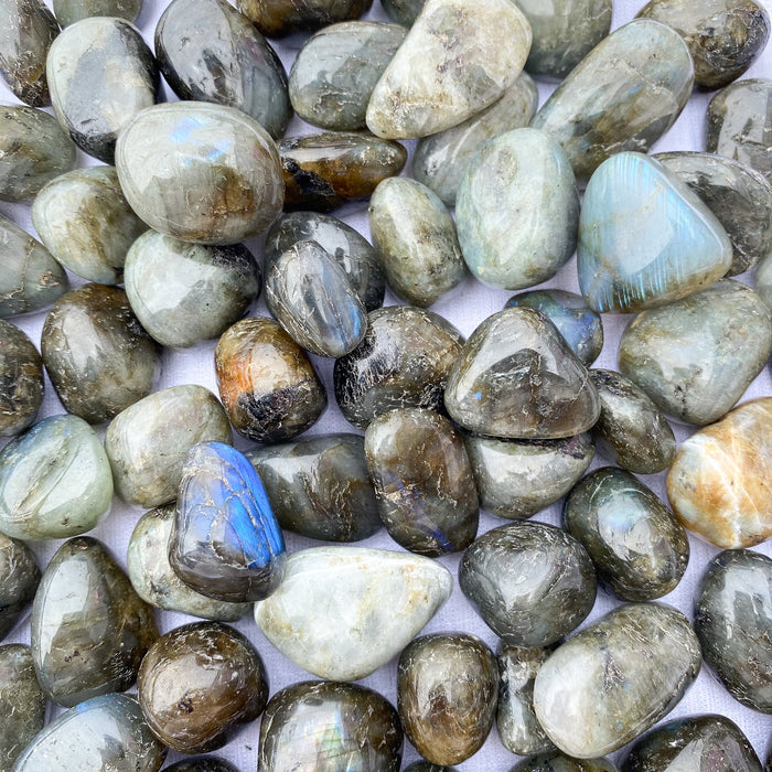 Labradorite Tumbled Stones A grade