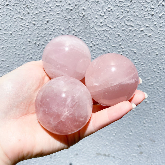 Rose Quartz Sphere $90- 1pc