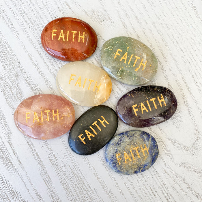 Affirmation Stone Faith 1pc