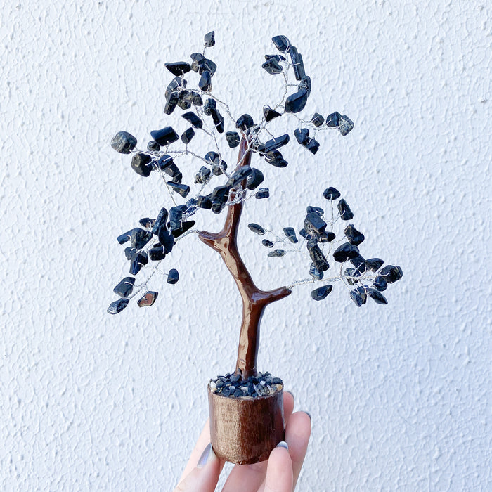 Black Tourmaline Tree- Medium Brown