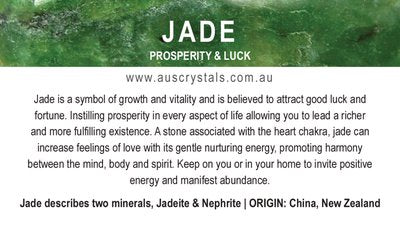 Jade Info Card 25pc pack