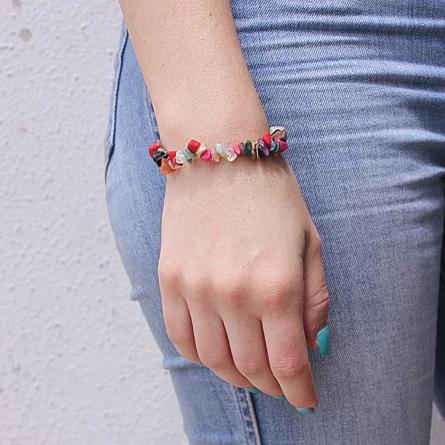 Mix-Crystal Chip Bracelet