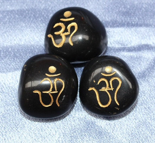 AUM - Black Onyx Tumbled 1pc