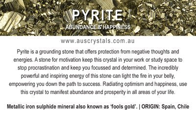 Pyrite Info Card 25pc pack