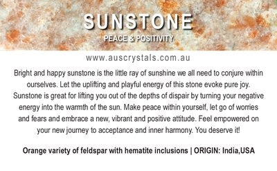 Sunstone Info Card 25pc pack