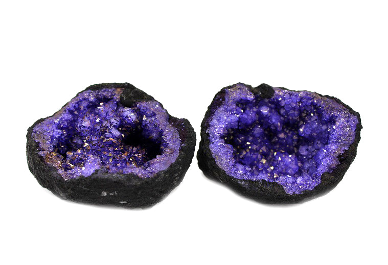 Quartz Thunder Geode - Purple Small