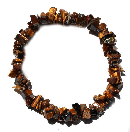 Tiger Eye Chip Bracelet Aus Crystals