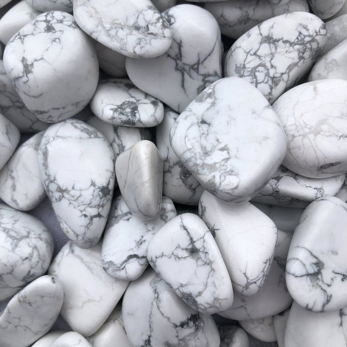 White Howlite Tumbled Stones