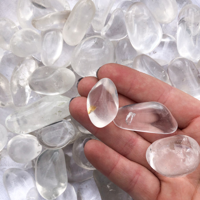 Clear Quartz Tumbled Stones