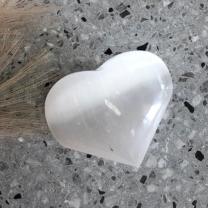 Selenite Heart 3x4cm