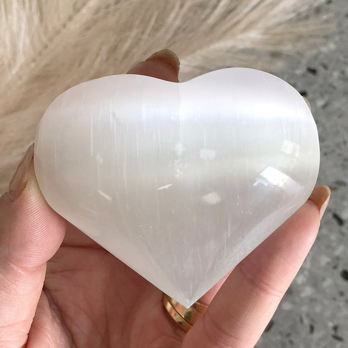 Selenite Heart 1pc