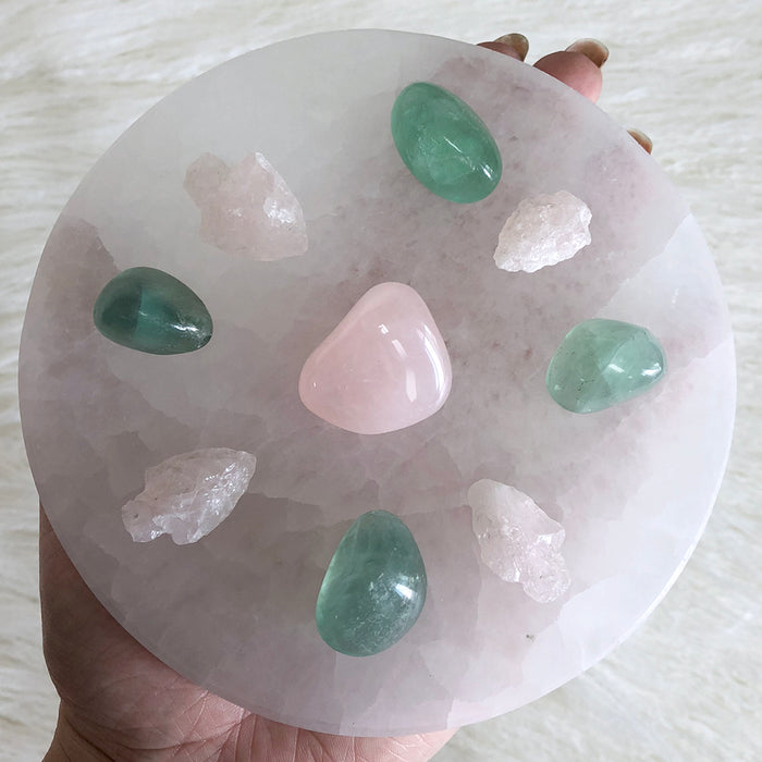 Selenite Charging Plate- Round