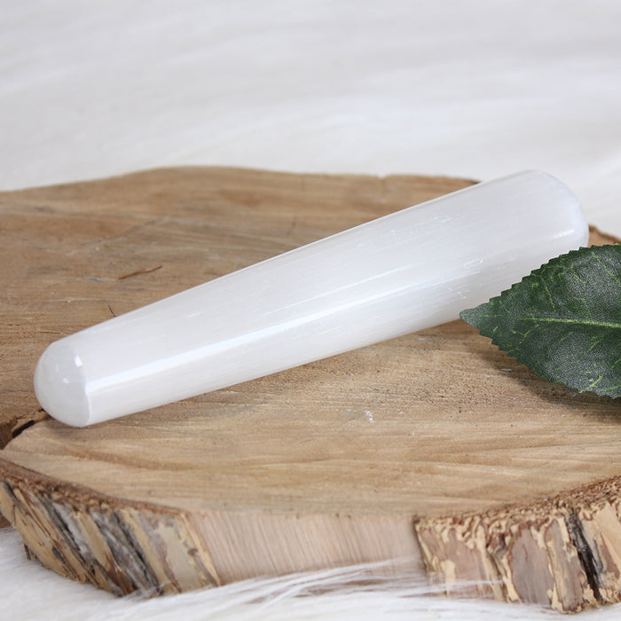 Selenite Massage Wand - Tapered