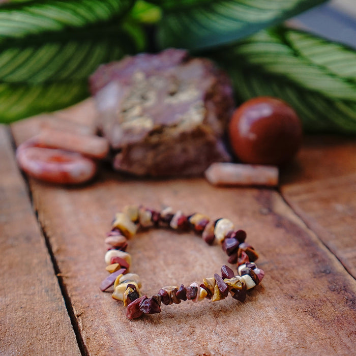 Mookite Jasper Chip Bracelet