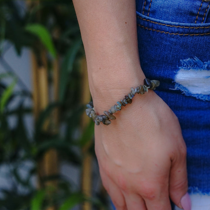 Labradorite Chip Bracelet