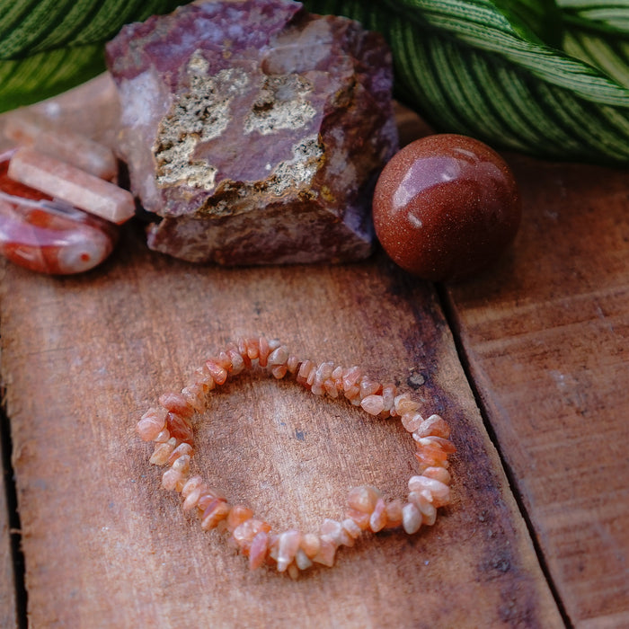 Carnelian Chip Bracelet