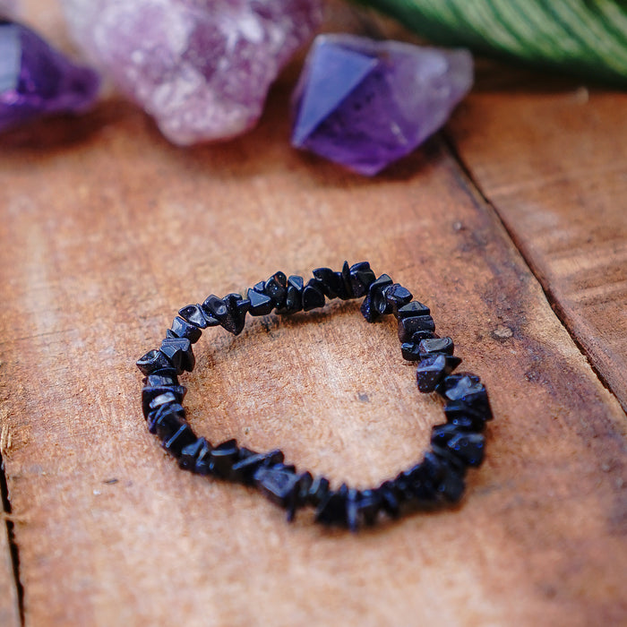 Blue Sandstone Chip Bracelet