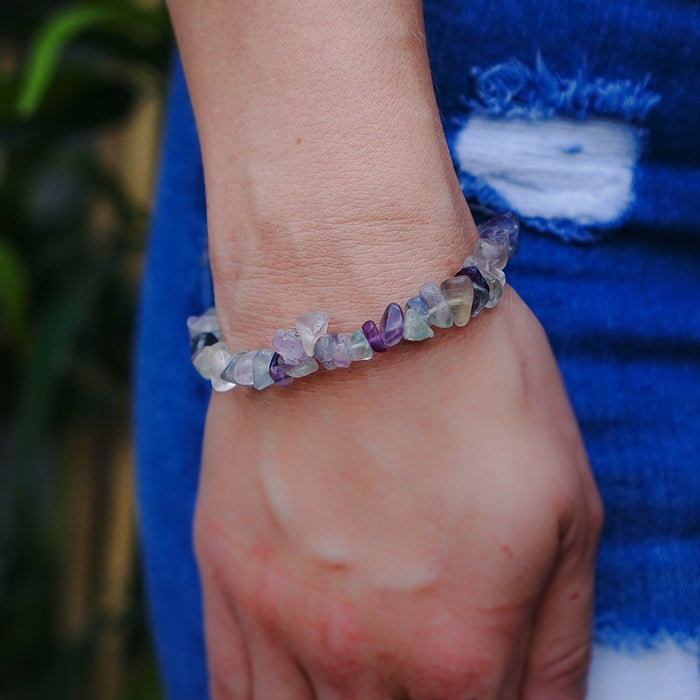 Fluorite Chip Bracelet